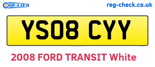 YS08CYY are the vehicle registration plates.