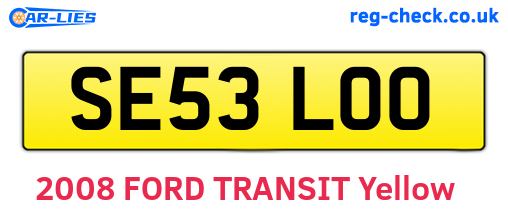 SE53LOO are the vehicle registration plates.
