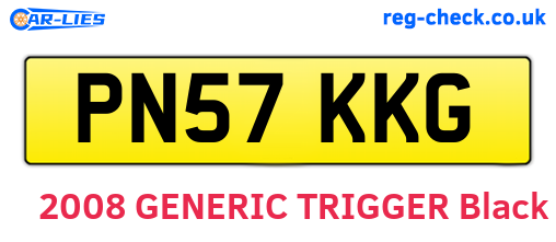 PN57KKG are the vehicle registration plates.
