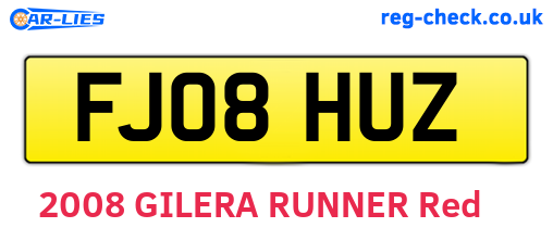 FJ08HUZ are the vehicle registration plates.