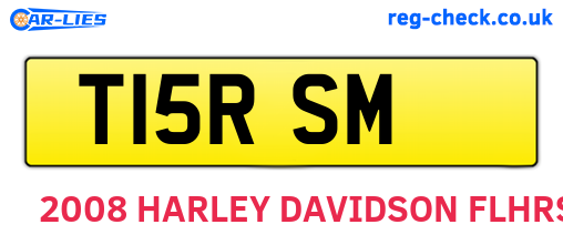 T15RSM are the vehicle registration plates.