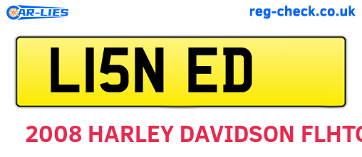 L15NED are the vehicle registration plates.