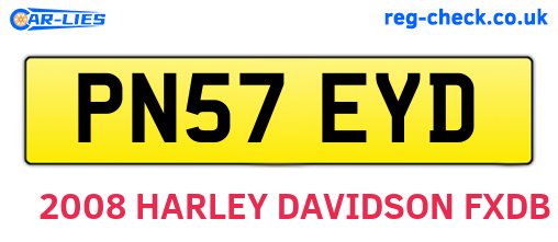 PN57EYD are the vehicle registration plates.