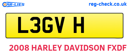L3GVH are the vehicle registration plates.
