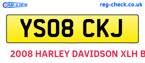 YS08CKJ are the vehicle registration plates.