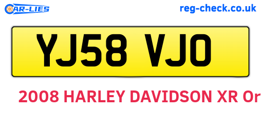 YJ58VJO are the vehicle registration plates.
