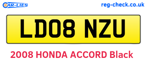 LD08NZU are the vehicle registration plates.