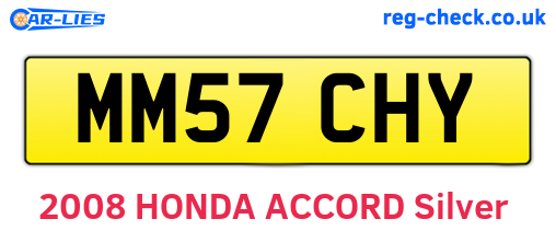 MM57CHY are the vehicle registration plates.