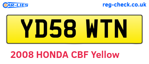 YD58WTN are the vehicle registration plates.