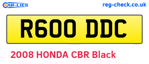R600DDC are the vehicle registration plates.