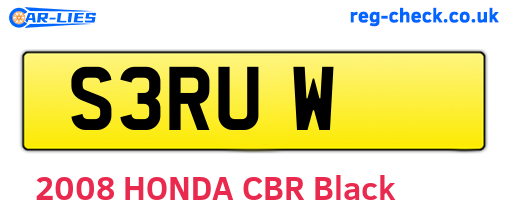 S3RUW are the vehicle registration plates.