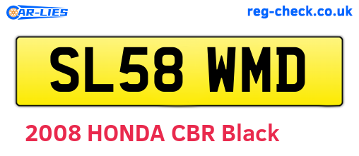 SL58WMD are the vehicle registration plates.