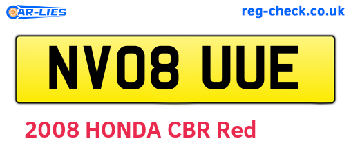 NV08UUE are the vehicle registration plates.