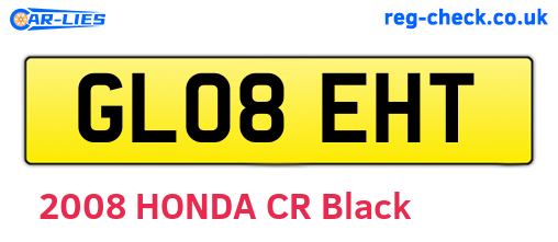 GL08EHT are the vehicle registration plates.