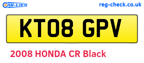 KT08GPV are the vehicle registration plates.