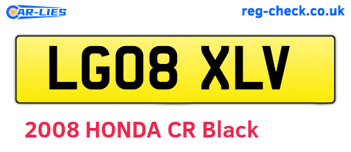 LG08XLV are the vehicle registration plates.