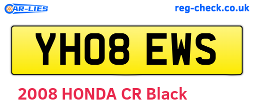 YH08EWS are the vehicle registration plates.