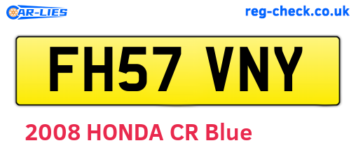 FH57VNY are the vehicle registration plates.