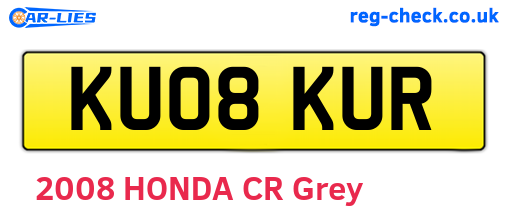 KU08KUR are the vehicle registration plates.