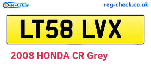 LT58LVX are the vehicle registration plates.