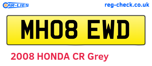 MH08EWD are the vehicle registration plates.