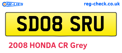 SD08SRU are the vehicle registration plates.