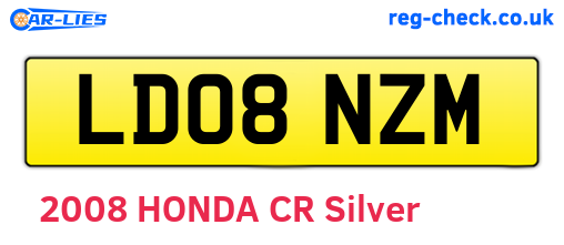 LD08NZM are the vehicle registration plates.