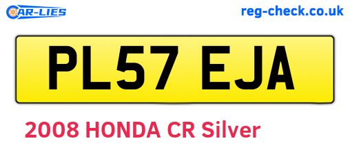 PL57EJA are the vehicle registration plates.