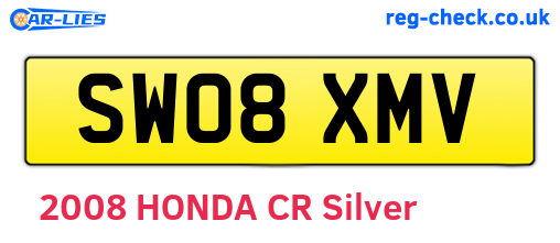 SW08XMV are the vehicle registration plates.