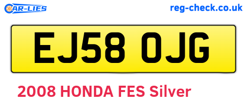 EJ58OJG are the vehicle registration plates.