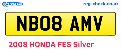 NB08AMV are the vehicle registration plates.