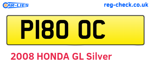 P18OOC are the vehicle registration plates.
