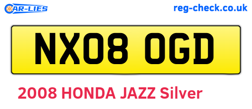 NX08OGD are the vehicle registration plates.