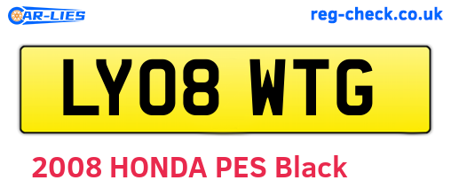 LY08WTG are the vehicle registration plates.