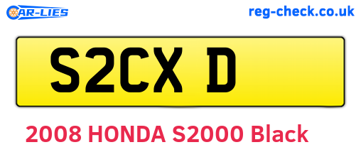 S2CXD are the vehicle registration plates.