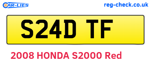 S24DTF are the vehicle registration plates.