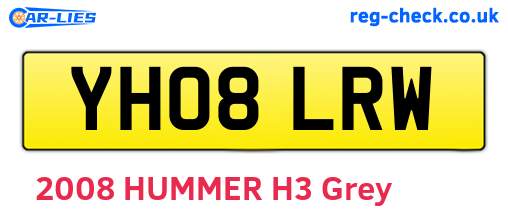 YH08LRW are the vehicle registration plates.