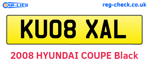KU08XAL are the vehicle registration plates.