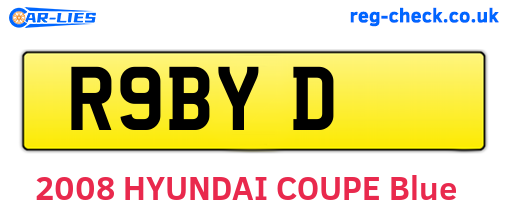R9BYD are the vehicle registration plates.