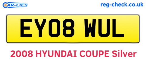 EY08WUL are the vehicle registration plates.