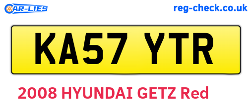 KA57YTR are the vehicle registration plates.