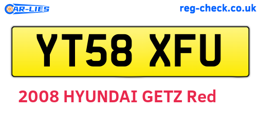 YT58XFU are the vehicle registration plates.