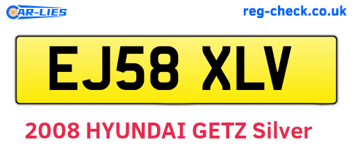 EJ58XLV are the vehicle registration plates.