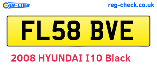 FL58BVE are the vehicle registration plates.
