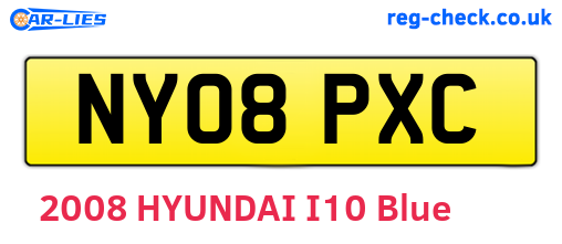 NY08PXC are the vehicle registration plates.