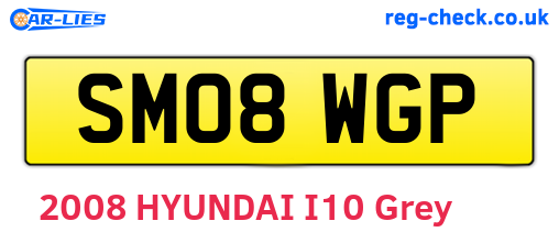 SM08WGP are the vehicle registration plates.