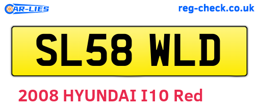 SL58WLD are the vehicle registration plates.