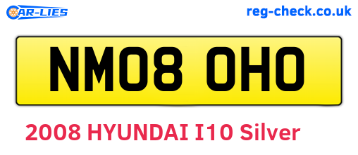 NM08OHO are the vehicle registration plates.