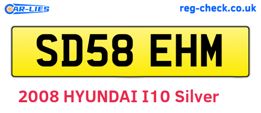 SD58EHM are the vehicle registration plates.