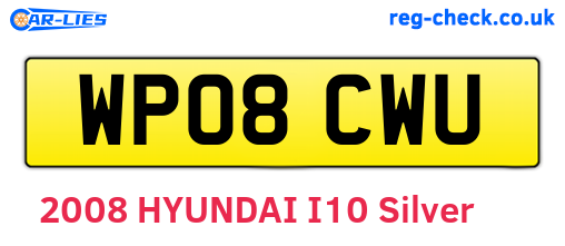 WP08CWU are the vehicle registration plates.